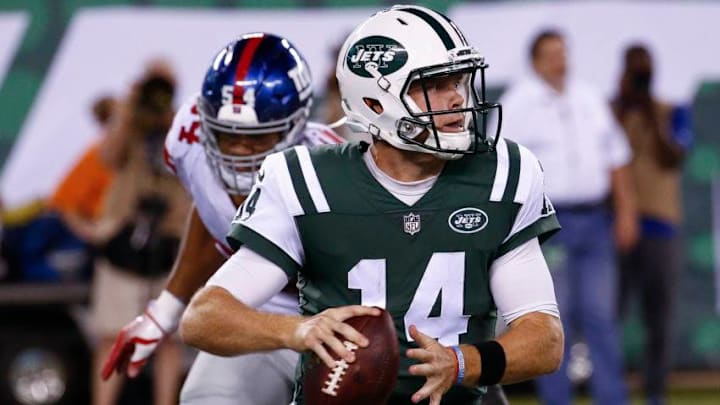 Sam Darnold #14 of the New York Jets (Photo by Jeff Zelevansky/Getty Images)