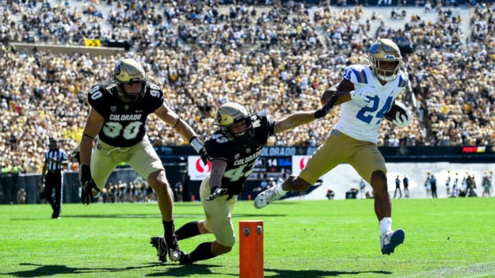 Outbound Colorado football transfer EDGE rusher Chance Main could have contributed in the DL rotation, but wouldn't have started for the Buffs (Photo by Dustin Bradford/Getty Images)