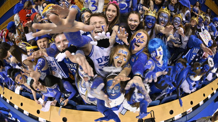 DURHAM, NORTH CAROLINA – MARCH 07: The Cameron Crazies cheer. (Photo by Grant Halverson/Getty Images)