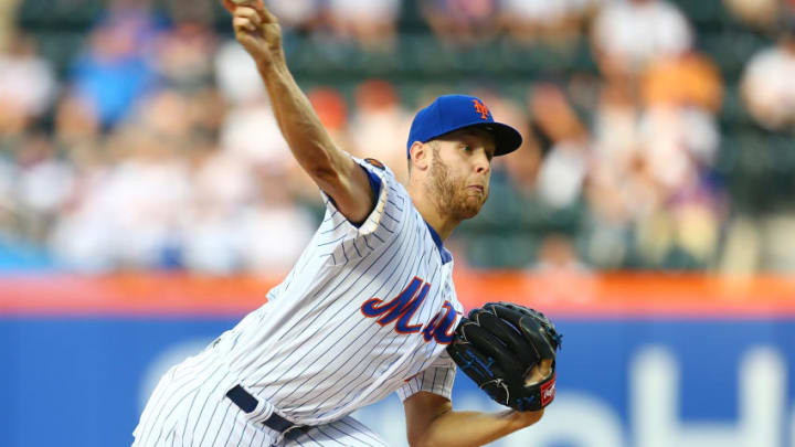 NEW YORK, NY - JUNE 01: Zack Wheeler #45 of the New York Mets pitches in the first inning against the Chicago Cubs at Citi Field on June 1, 2018 in the Flushing neighborhood of the Queens borough of New York City. (Photo by Mike Stobe/Getty Images)