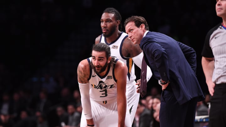 Utah Jazz, Quin Snyder, Ricky Rubio, Jae Crowder (Photo by Matteo Marchi/Getty Images)