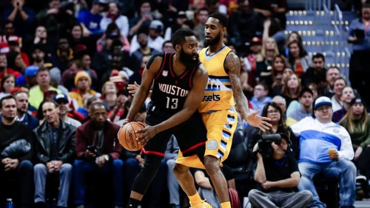 Denver Nuggets guard Will Barton (5) and Houston Rockets guard James Harden (13) are both in my DraftKings daily picks. Mandatory Credit: Isaiah J. Downing-USA TODAY Sports