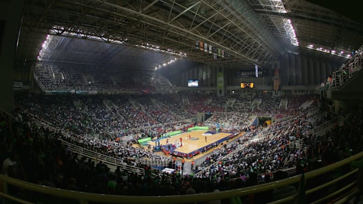 ATHENS, GREECE - MAY 04: A general view during the EuroLeague Final Four Semi Final match between CSKA Moscow and Unicaja at the Oaka Arena on May 4, 2007 in Athens, Greece. (Photo by Julian Finney/Getty Images)