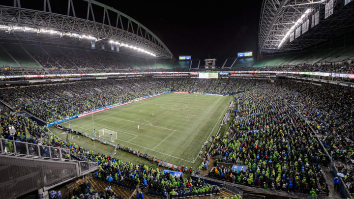 SEATTLE, WA – NOVEMBER 22: Fans fill CenturyLink Field to support the Seattle Sounders on November 22, 2016 in Seattle, Washington. (Photo by Jim Bennett/Getty Images)