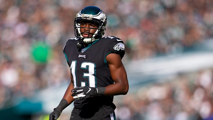 PHILADELPHIA, PA – NOVEMBER 03: Nelson Agholor #13 of the Philadelphia Eagles in action against the Chicago Bears at Lincoln Financial Field on November 3, 2019 in Philadelphia, Pennsylvania. (Photo by Mitchell Leff/Getty Images)