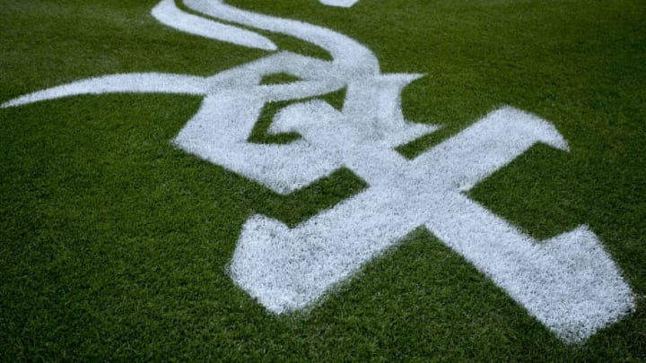 CHICAGO, IL – JUNE 23: The Chicago White Sox logo painted on the field of the game between the Oakland Athletics and the Chicago White Sox on June 23, 2017 at Guaranteed Rate Field in Chicago, Illinois. (Photo by Quinn Harris/Icon Sportswire via Getty Images)