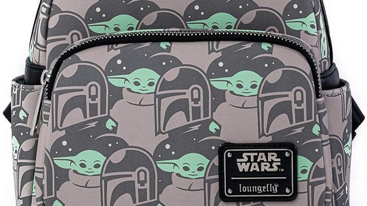 Discover Loungefly's Star Wars The Child and the Mandalorian print mini backpack on Amazon.