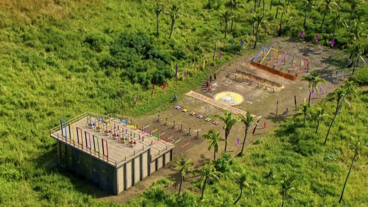 Survivor season 35 episode 13 grinding gears challenge overhead