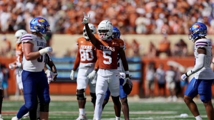 Adonai Mitchell, Texas football (Photo by Tim Warner/Getty Images)
