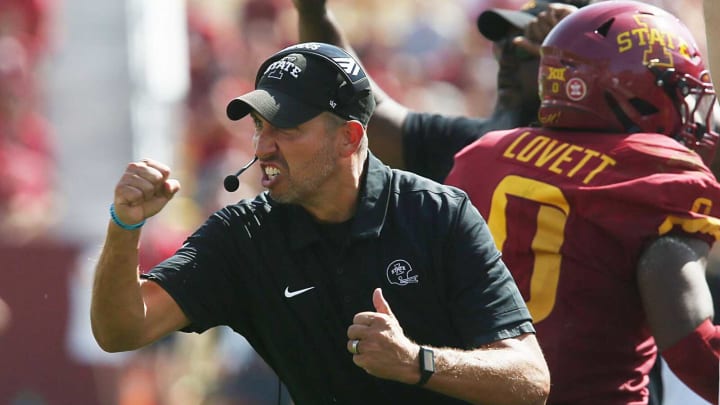 Iowa State Cyclones’head coach Matt Campbell reacts from the side line against Northern Iowa during the third quarter in the season-opening game at Jack Trice Stadium on Saturday, Sept. 2, 2023, in Ames, Iowa.