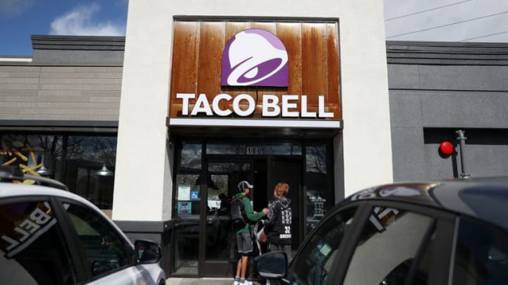 NOVATO, CA - FEBRUARY 22: Customers enter a Taco Bell restaurant on February 22, 2018 in Novato, California. Taco Bell has become the fourth-largest domestic restaurant brand by edging out Burger King. Taco Bell sits behind the top three restaurant chains McDonald's, Starbucks and Subway. (Photo by Justin Sullivan/Getty Images)