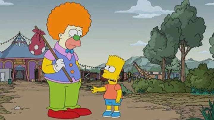 THE SIMPSONS: Homer finds his calling as a TV recapper, but his harsh grading causes a brawl with Krusty. After almost killing Homer, Krusty hides out at a real circus, and finds happiness there in the all-new "Krusty the Clown" episode of THE SIMPSONS airing Sunday, Nov. 25 (8:00-8:30 PM ET/PT) on FOX. THE SIMPSONS  and © 2018 TCFFC ALL RIGHTS RESERVED.