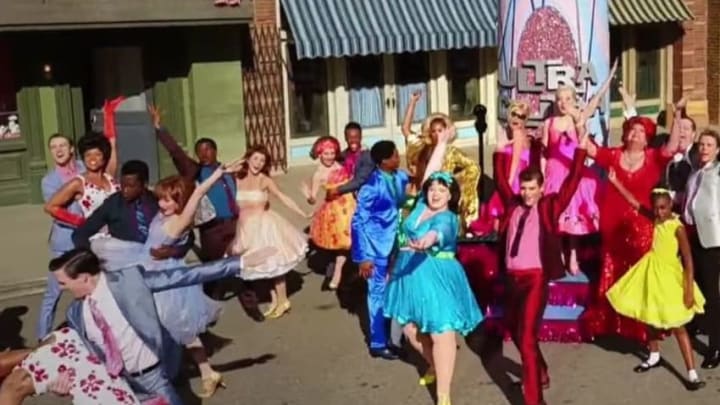 Still from the Macy's Thanksgiving Parade preview of Hairspray Live! Image via NBC.