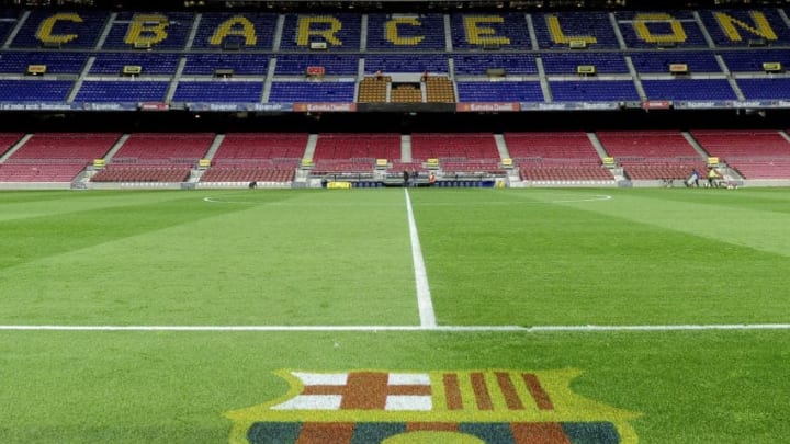 Interior view of the Camp Nou stadium after the Spanish league football match FC Barcelona vs Osasuna on April 23, 2011 at the Camp Nou stadium in Barcelona. AFP PHOTO/ JOSEP LAGO (Photo credit should read JOSEP LAGO/AFP/Getty Images)