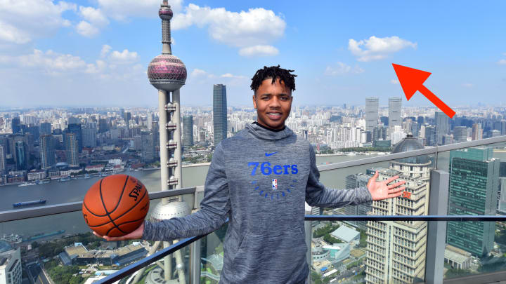 SHANGHAI, CHINA – OCTOBER 04: Markelle Fultz #20 of the Philadelphia 76ers poses for a photo as part of 2018 NBA Global Games China on October 4, 2018 at the Ritz Carlton in Shanghai, China. NOTE TO USER: User expressly acknowledges and agrees that, by downloading and/or using this Photograph, user is consenting to the terms and conditions of the Getty Images License Agreement. Mandatory Copyright Notice: Copyright 2018 NBAE (Photo by Jesse D. Garrabrant/NBAE via Getty Images)