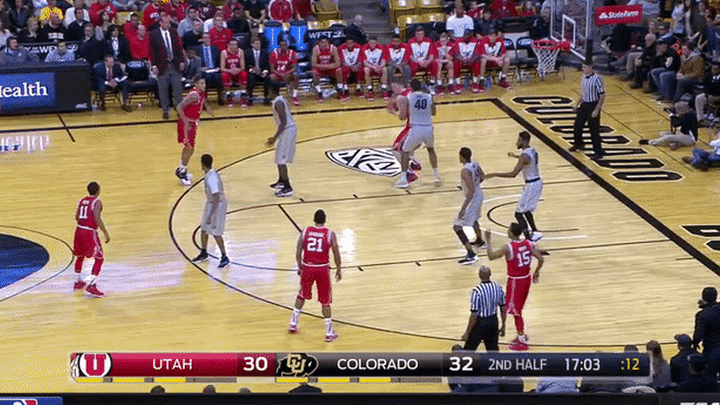 Utah @ Colorado - Poeltl struggling with contact on the low post offensively