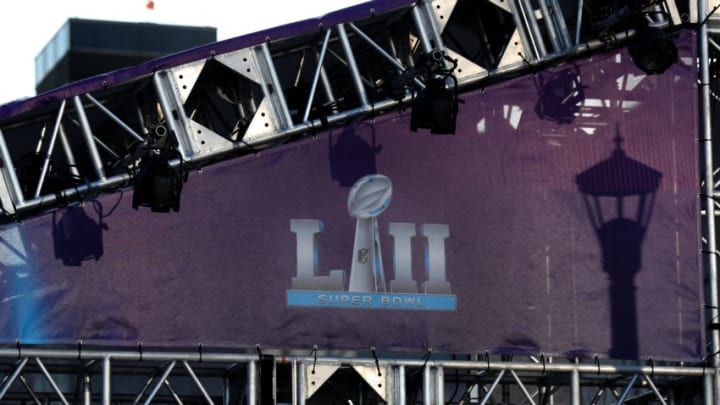 MINNEAPOLIS, MN - JANUARY 31: A detailed view of the entrance to US Bank Stadium on January 31, 2018 in Minneapolis, Minnesota. Super Bowl LII will be played between the New England Patriots and the Philadelphia Eagles on February 4. (Photo by Rob Carr/Getty Images)