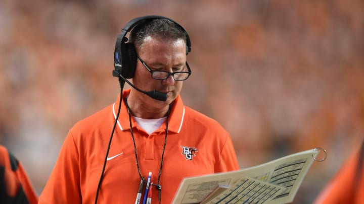 Bowling Green Head Coach Scot Loeffler during the NCAA college football game between the Tennessee Volunteers and Bowling Green Falcons in Knoxville, Tenn. on Thursday, September 2, 2021.Ut Bowling Green