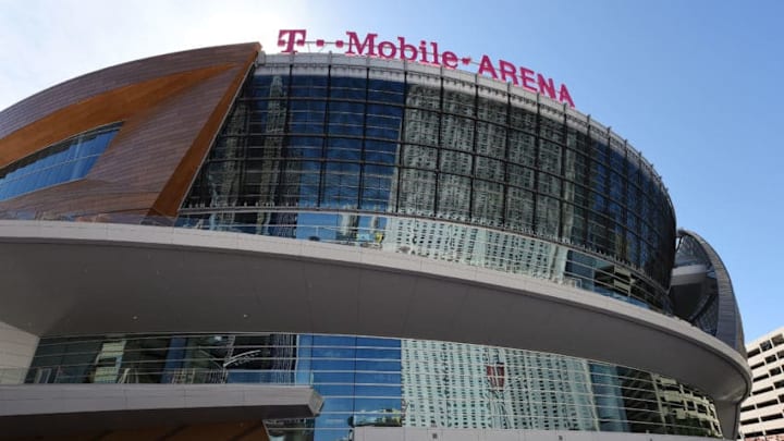 LAS VEGAS, NEVADA - APRIL 05: T-Mobile Arena on April 5, 2016 in Las Vegas, Nevada. The USD 375 million, 20,000-seat sports and entertainment venue, a joint venture partnership between MGM Resorts International and AEG, opens on April 6 with a concert headlined by the band The Killers. (Photo by Ethan Miller/Getty Images)