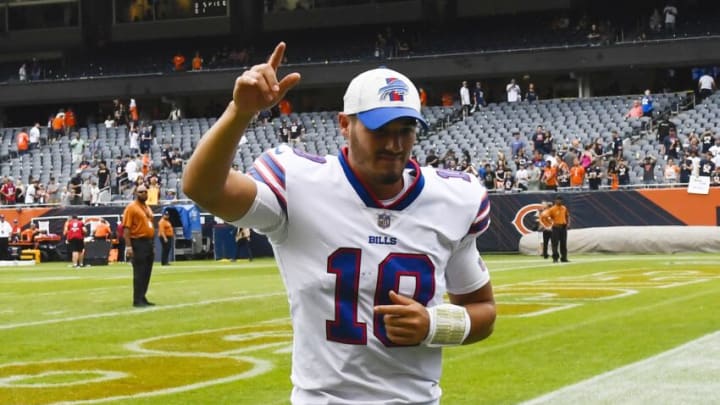 Mitchell Trubisky, Buffalo Bills (Mandatory Credit: Matt Marton-USA TODAY Sports)