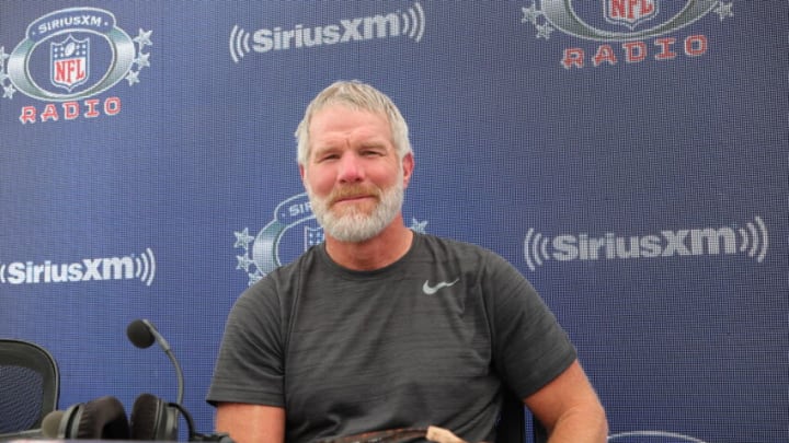 LOS ANGELES, CALIFORNIA - FEBRUARY 11: Former NFL player Brett Favre attends day 3 of SiriusXM At Super Bowl LVI on February 11, 2022 in Los Angeles, California. (Photo by Cindy Ord/Getty Images for SiriusXM )