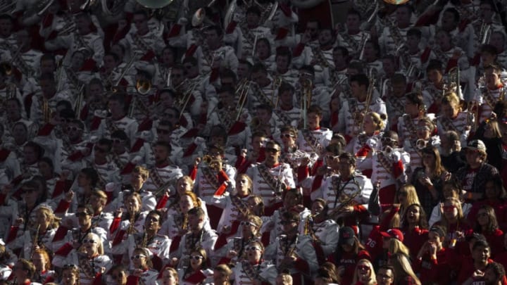 LINCOLN, NE - OCTOBER 27: Members of the Corn Husker Marching Band performs during the game between the Bethune-Cookman Wildcats and the Nebraska Cornhuskers on Saturday October 27, 2018 at Memorial Stadium in Lincoln, Nebraska. (Photo by Nick Tre. Smith/Icon Sportswire via Getty Images)