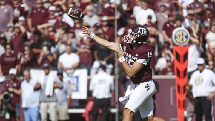 Texas A&M football's quarterback, Conner Weigman