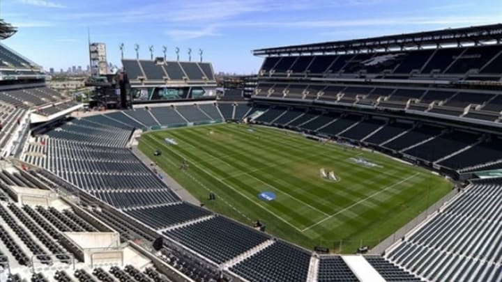 May 27, 2013; Philadelphia, PA, USA; General view of Lincoln Financial Field prior to the 2013 NCAA Division I Men