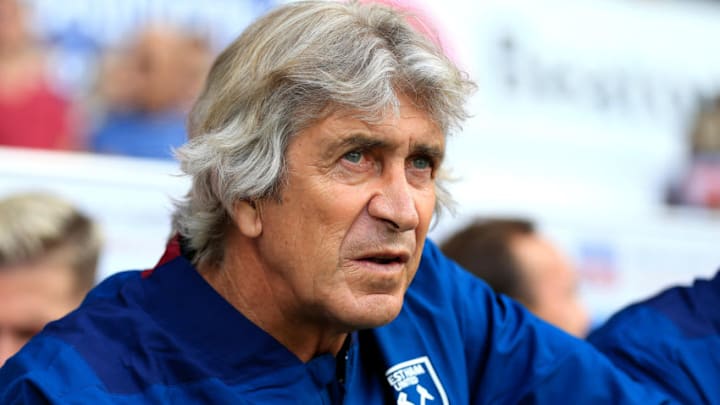 IPSWICH, ENGLAND - JULY 28: West Ham United Manager Manuel Pellegrini during the pre-season friendly match between Ipswich Town and West Ham United at Portman Road on July 28, 2018 in Ipswich, England. (Photo by Stephen Pond/Getty Images)