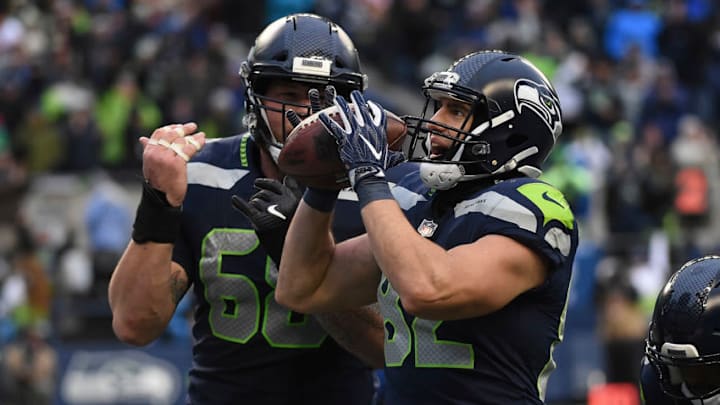 SEATTLE, WA - NOVEMBER 05: Tight end Luke Willson
