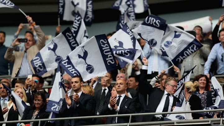 LONDON, ENGLAND - AUGUST 20: Daniel Levy, chairman of Tottenham Hotspur looks on from the stands during the Premier League match between Tottenham Hotspur and Chelsea at Wembley Stadium on August 20, 2017 in London, England. (Photo by Dan Istitene/Getty Images)