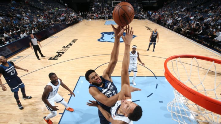 MEMPHIS, TN - FEBRUARY 5: Karl-Anthony Towns #32 of the Minnesota Timberwolves. Copyright 2019 NBAE (Photo by Joe Murphy/NBAE via Getty Images)