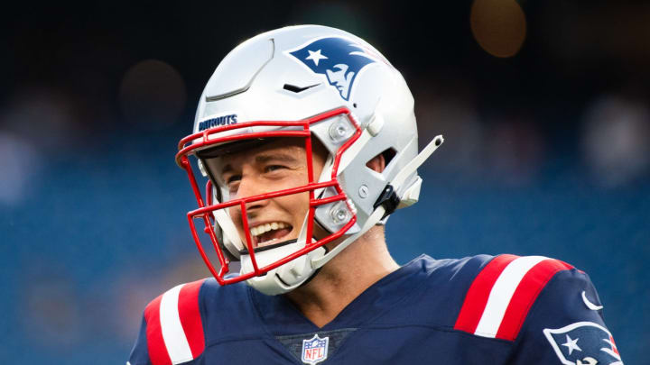 : Mac Jones #10 of the New England Patriots (Photo by Kathryn Riley/Getty Images)