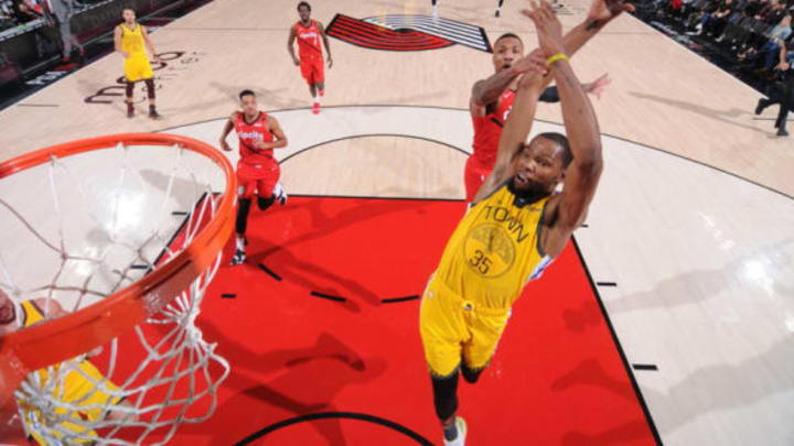 Golden State Warriors Kevin Durant (Photo by Sam Forencich/NBAE via Getty Images)