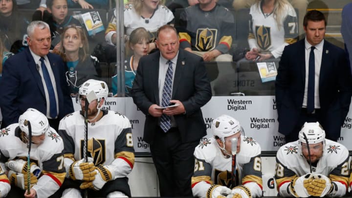 Vegas Golden Knights head coach Gerard Gallant. (Photo by Lachlan Cunningham/Getty Images)