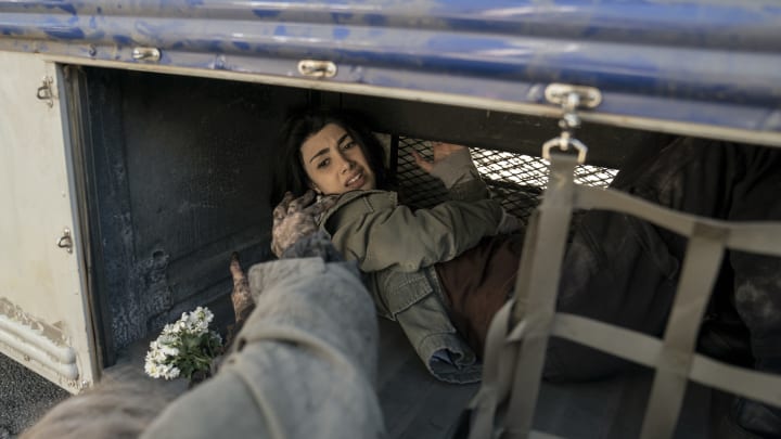 Alexa Mansour as Hope – The Walking Dead: World Beyond _ Season 1, Episode 1 – Photo Credit: Zach Dilgard/AMC