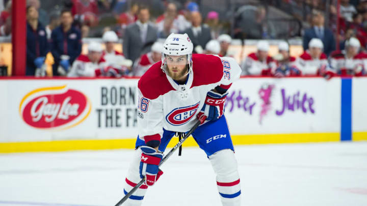OTTAWA, ON - SEPTEMBER 23: Montreal Canadiens defenseman Brett Lernout (