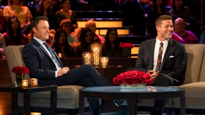 THE BACHELOR - "The Bachelor: The Women Tell All" - Twenty of the most unforgettable women this season will return to confront each other and Colton and offer the lowdown on their quarrels and personal hostilities as they battled to capture Colton's heart. Chris Harrison takes a look back at some of the "memorable breakdowns and breakups" in series history. Dramatic feuds are revived between Oneyka and Nicole, Demi and Courtney, and Katie and Caelynn. Colton also must face the scrutiny of the women he sent home, while the ladies must defend their own behavior. Then take a look at some of the hilarious bloopers from this season and a sneak peek of one of the most unpredictable endings in franchise history on "The Bachelor: The Women Tell All," TUESDAY, MARCH 5 (8:00-10:00 p.m. EST), on The ABC Television Network. (ABC/Eric McCandless)CHRIS HARRISON, COLTON UNDERWOOD THE BACHELOR - "The Bachelor: The Women Tell All" - Twenty of the most unforgettable women this season will return to confront each other and Colton and offer the lowdown on their quarrels and personal hostilities as they battled to capture Colton's heart. Chris Harrison takes a look back at some of the "memorable breakdowns and breakups" in series history. Dramatic feuds are revived between Oneyka and Nicole, Demi and Courtney, and Katie and Caelynn. Colton also must face the scrutiny of the women he sent home, while the ladies must defend their own behavior. Then take a look at some of the hilarious bloopers from this season and a sneak peek of one of the most unpredictable endings in franchise history on "The Bachelor: The Women Tell All," TUESDAY, MARCH 5 (8:00-10:00 p.m. EST), on The ABC Television Network. (ABC/Eric McCandless)CHRIS HARRISON, COLTON UNDERWOOD