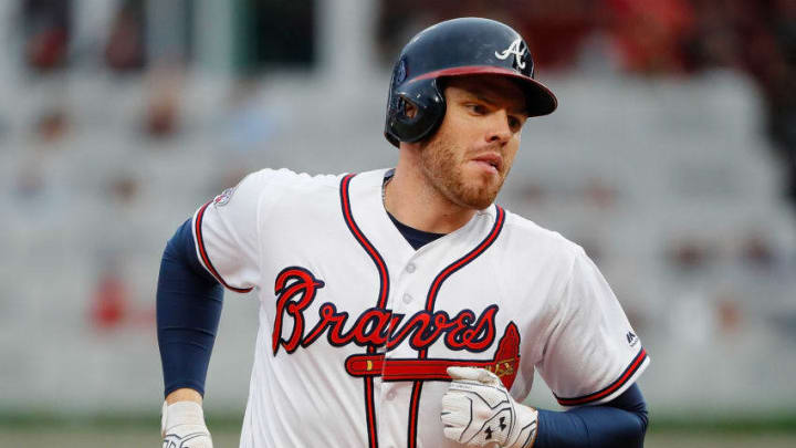 ATLANTA, GA - AUGUST 08: Freddie Freeman