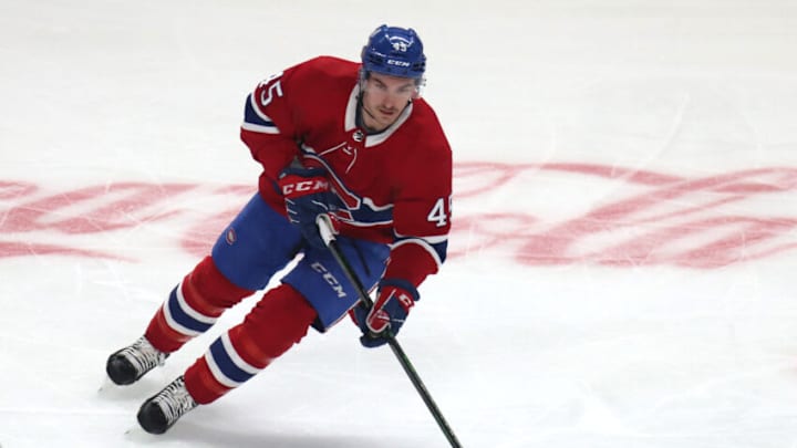 Dec 16, 2021; Montreal, Quebec, CAN; Montreal Canadiens Laurent Dauphin. Mandatory Credit: Jean-Yves Ahern-USA TODAY Sports