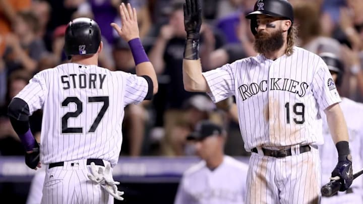 DENVER, CO - JULY 22: Trevor Story
