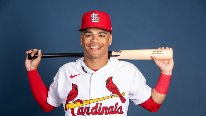 Masyn Winn, St. Louis Cardinals . (Photo by Benjamin Rusnak/Getty Images)