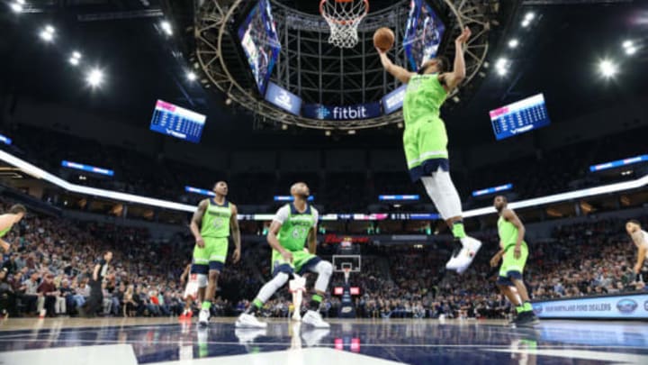 MINNEAPOLIS, MN – FEBRUARY 24: Karl-Anthony Towns. Copyright 2018 NBAE (Photo by Jordan Johnson/NBAE via Getty Images)