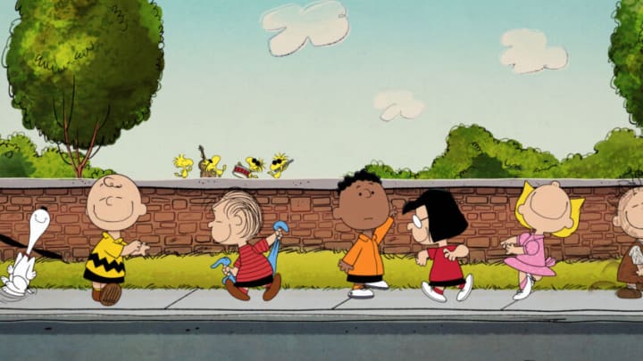 The “Peanuts” gang comes to Apple TV+ for new original shows and specials. Image courtesy Apple TV+