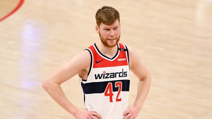 Davis Bertans #42 of the Washington Wizards (Photo by Will Newton/Getty Images)