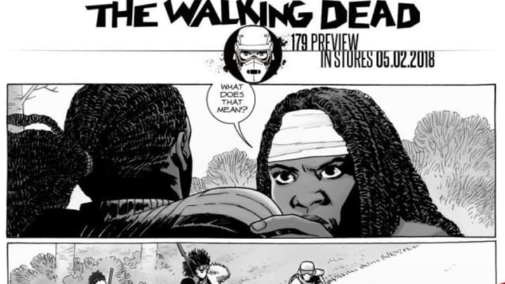 The Walking Dead issue 189 preview panels - Image Comics and Skybound