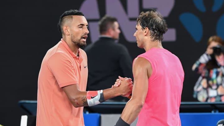 Rafael Nadal venció a Nick Kyrgios en el Abierto de Australia de 2020