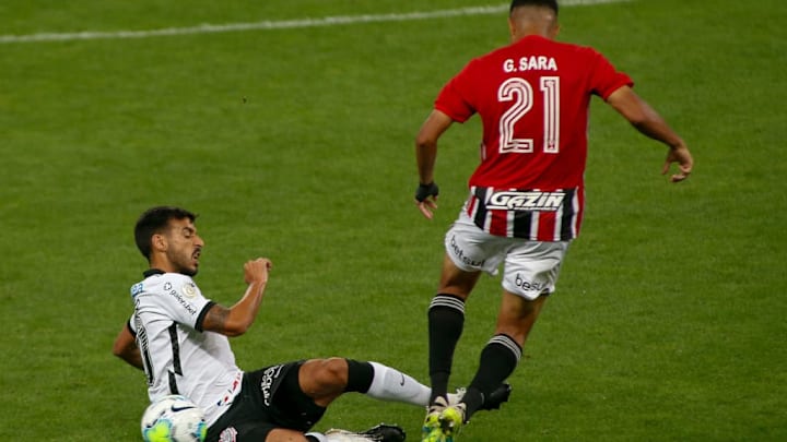 2020 Brasileirao Series A: Corinthians v Sao Paulo Play Behind Closed Doors Amidst the Coronavirus