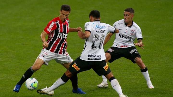 2020 Brasileirao Series A: Corinthians v Sao Paulo Play Behind Closed Doors Amidst the Coronavirus