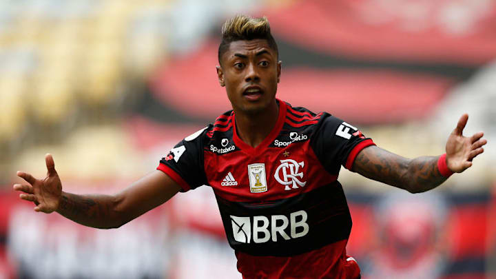 Bruno Henrique e Gabigol se 'reencontraram' em alguns momentos. 